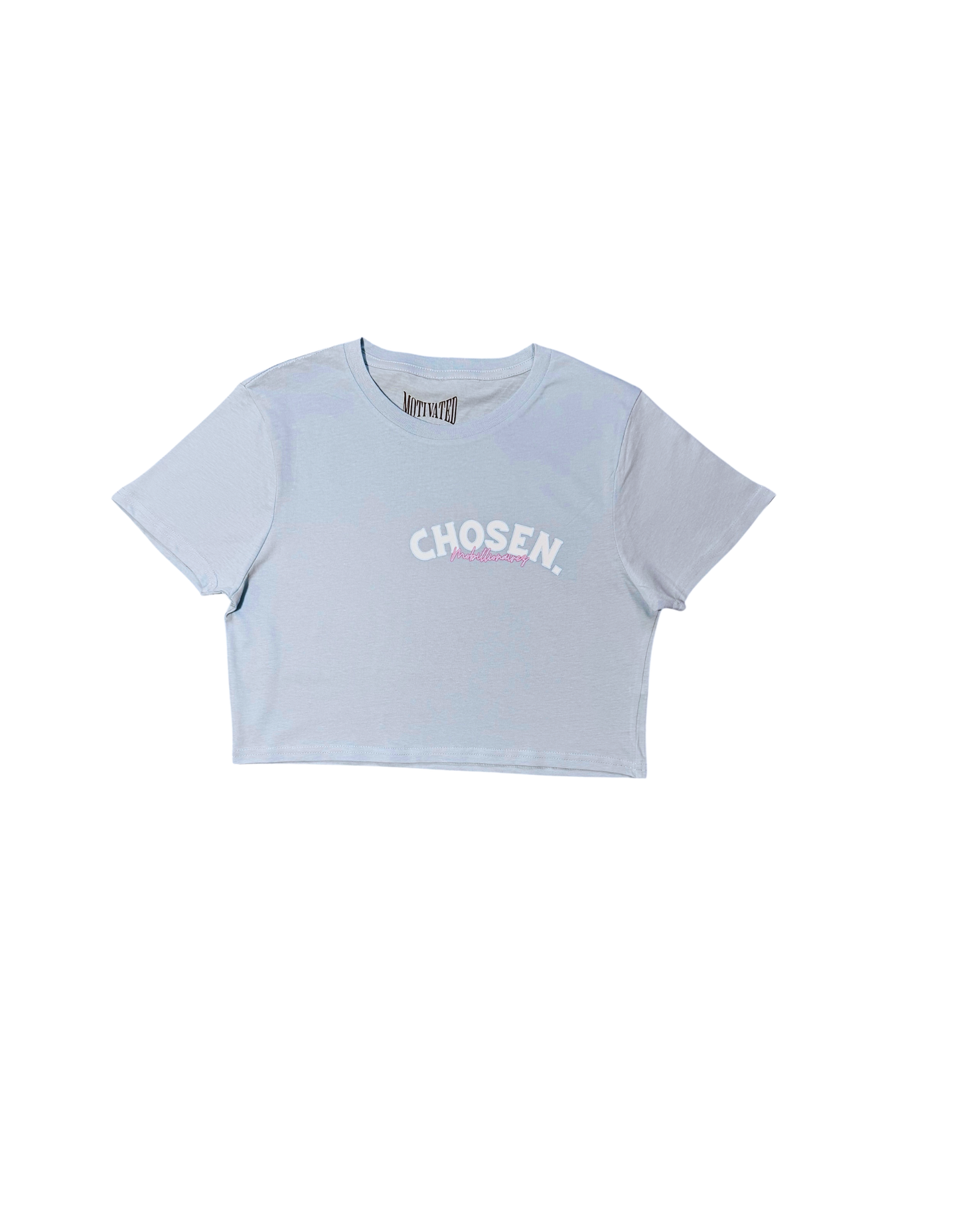 Mobillionairez Chosen Cropped Tee - Powder Blue (Womenz)