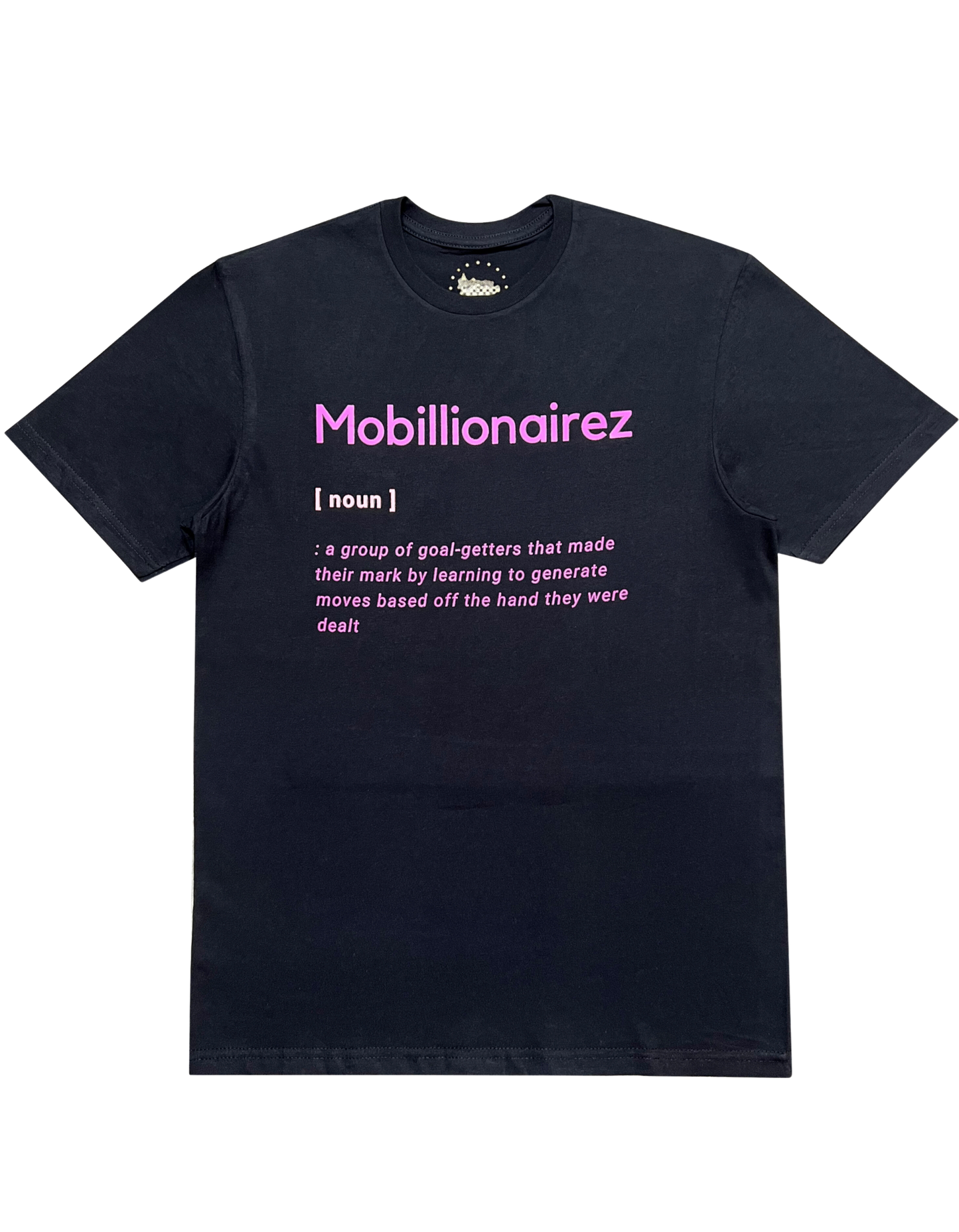 Mobillionairez "Shadow Rose" Definition Tee - Black & Pink