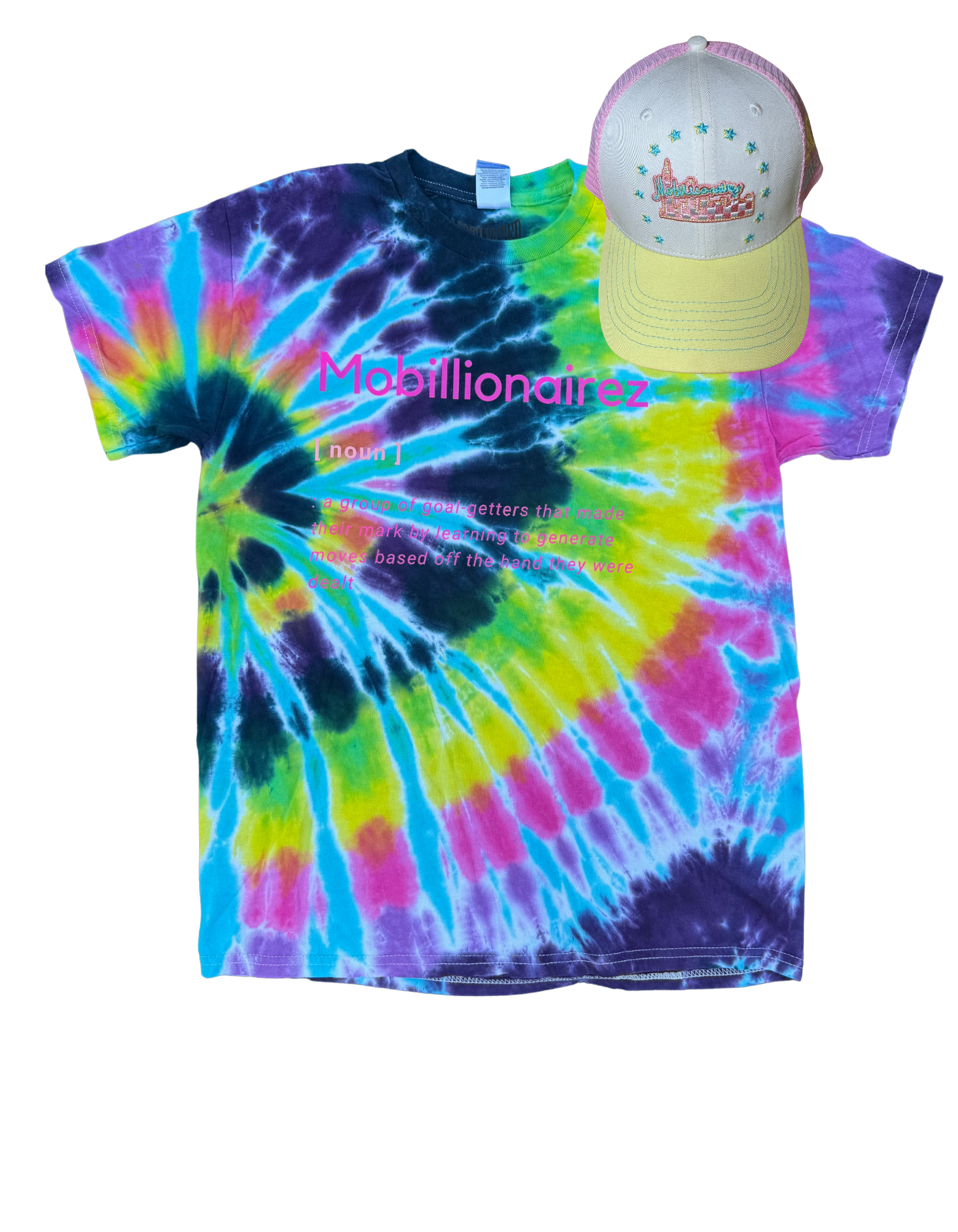 Mobillionairez - "Cosmic Spill" Definition Tee & Hat (Unisex)
