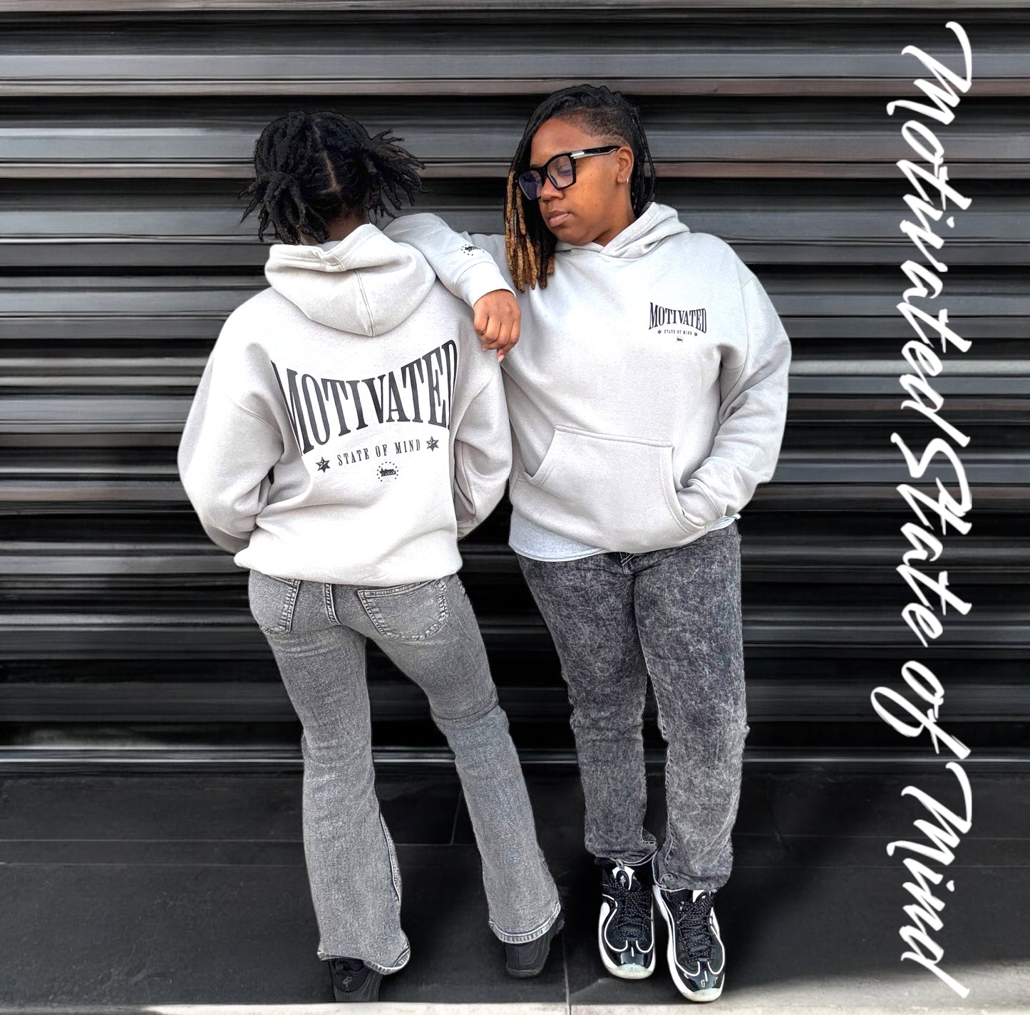 Mobillionairez Motivated State of Mind Hoodie - Cool Grey