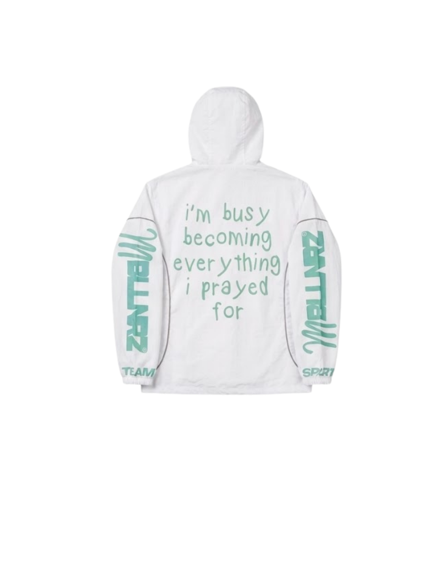 Mobillionairez "Busy Praying" Nylon Jogger Set - Mint Blue (Unisex)