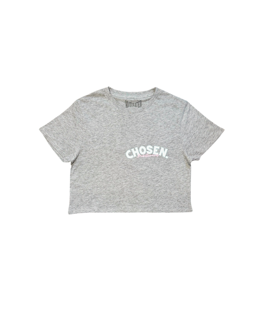 Mobillionairez Chosen Cropped Tee - Gray (Womenz)