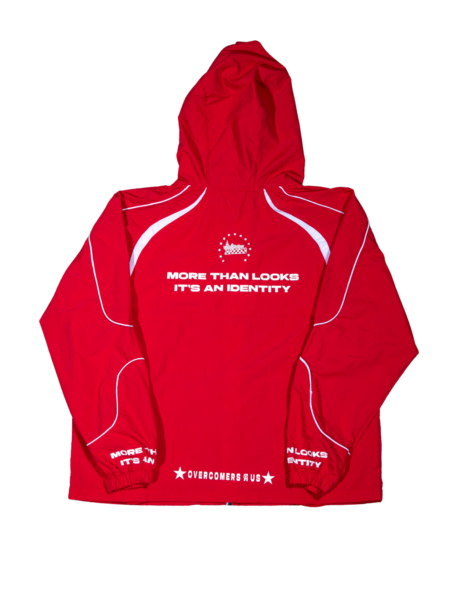 Mobillionairez "More Than Looks" Nylon Jogger - Red (Unisex)