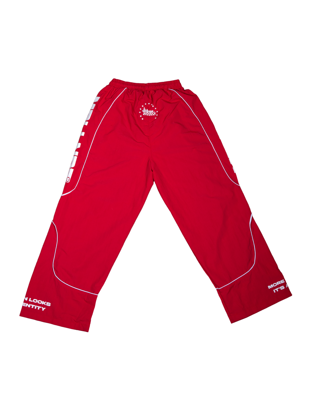 Mobillionairez "More Than Looks" Nylon Jogger - Red (Unisex)