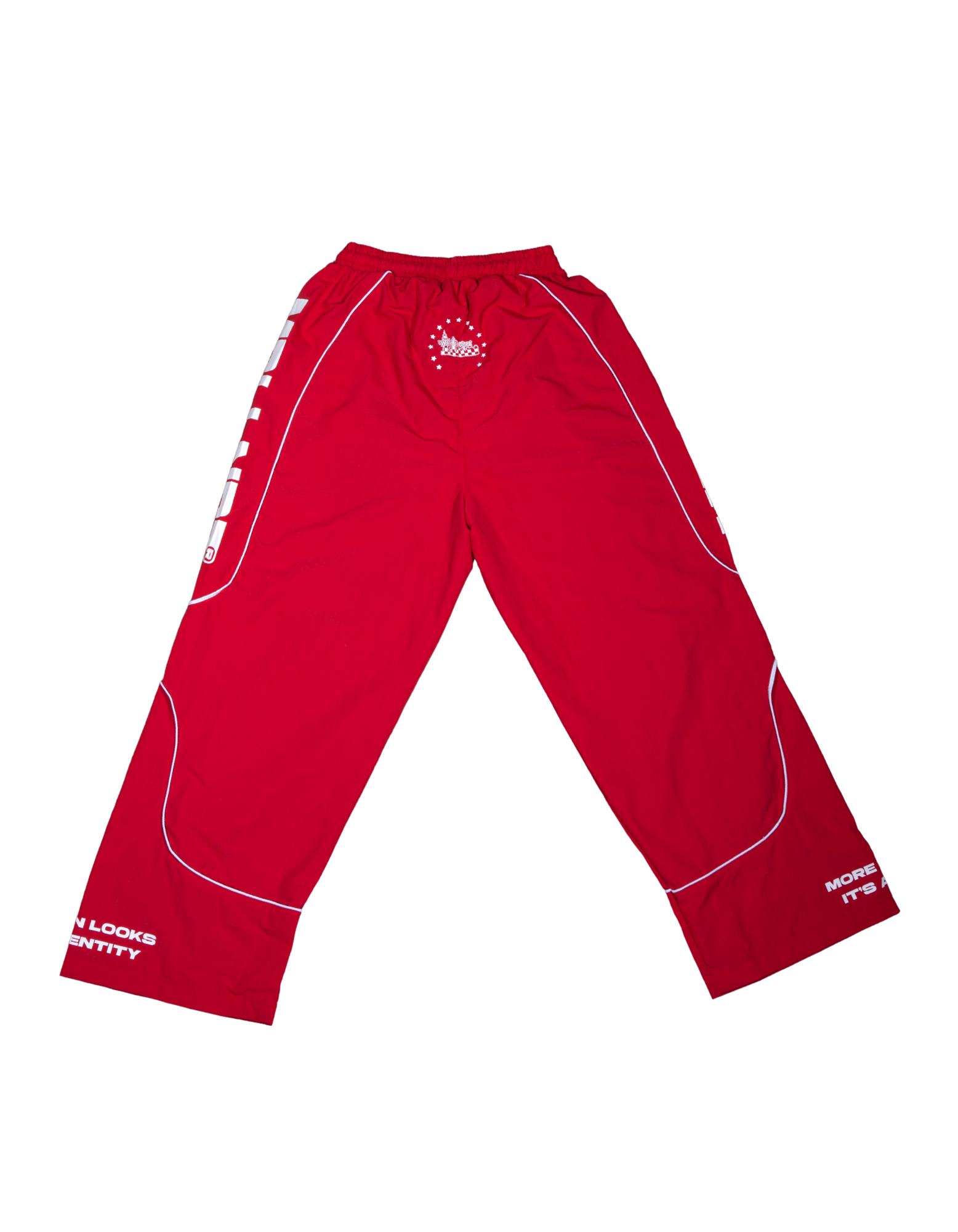 Mobillionairez "More Than Looks" Nylon Jogger - Red (Unisex)