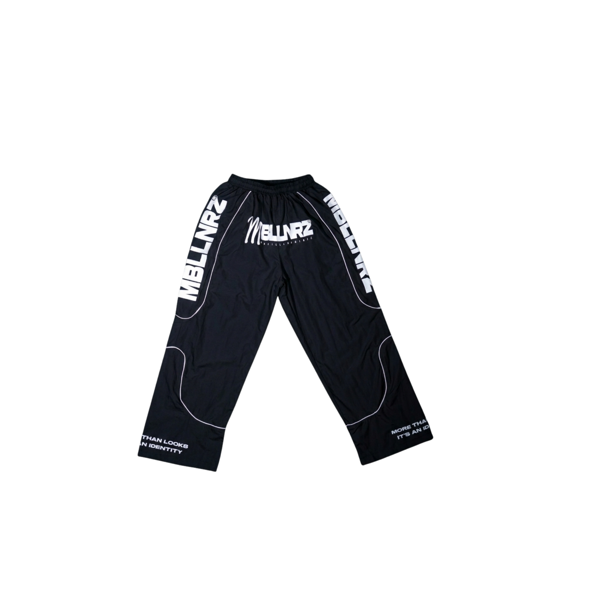 Mobillionairez "More Than Looks" Nylon Jogger Set - Black (Unisex)