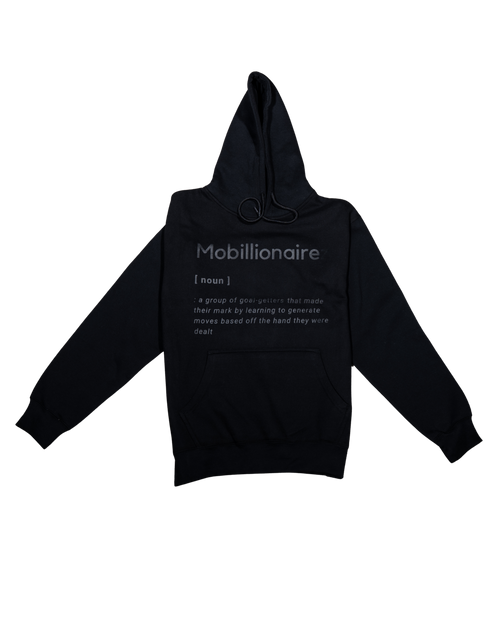 Mobillionairez "Black Out Definition" Hoodie - Black on Black
