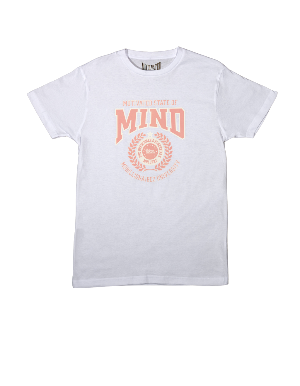 Mobillionairez "Believe U" T-shirt - White & Pink  [Unisex]