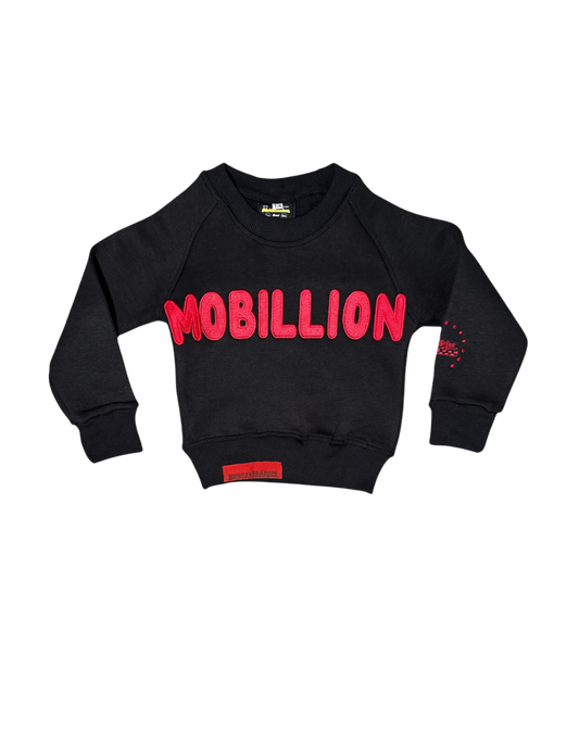 Mobillionairez  "Airez" - Sweatshirt/Black (Toddler - Unisex)