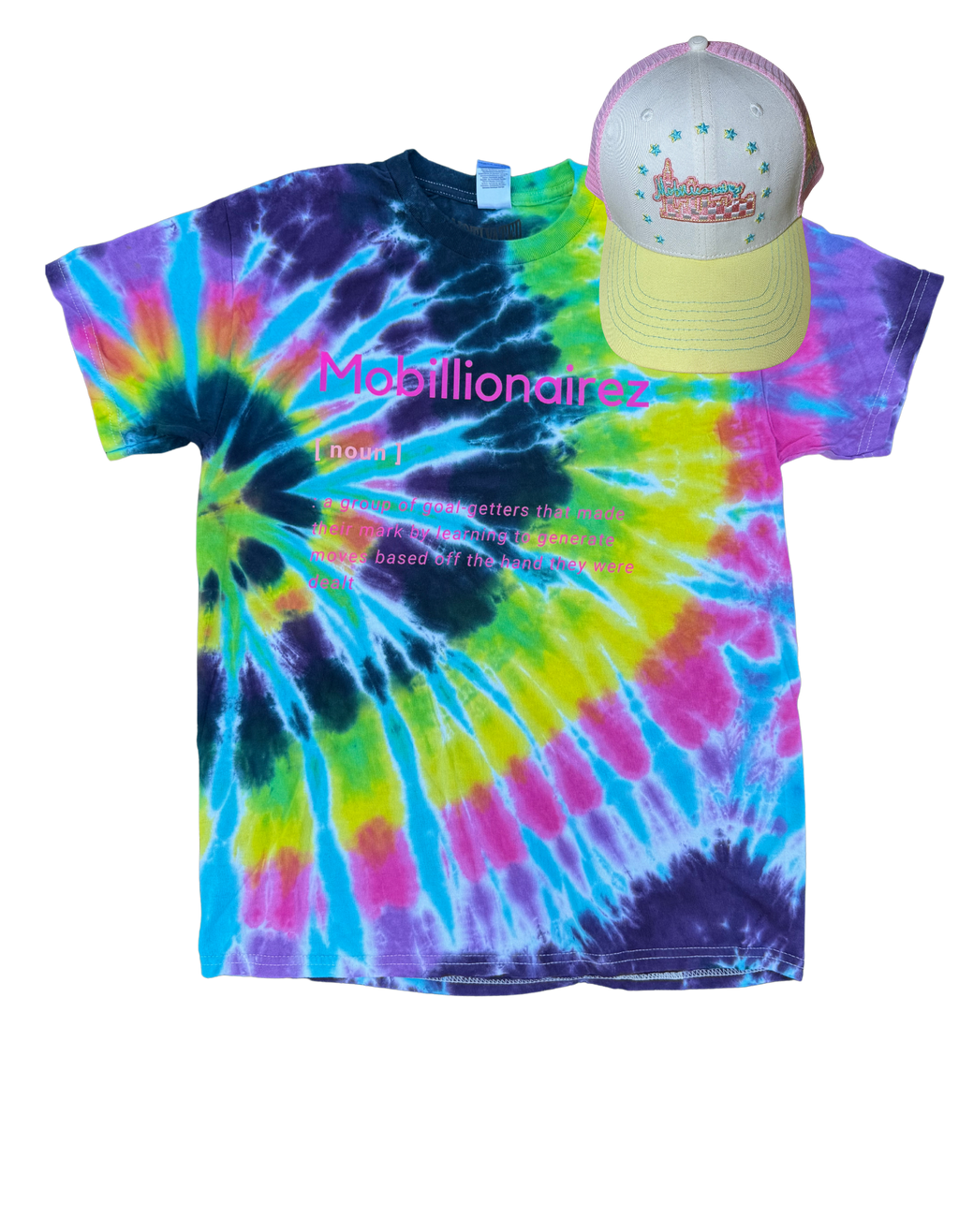 Mobillionairez - "Cosmic Spill" Definition Tee & Hat (Unisex)