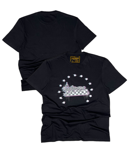 Mobillionairez "No Glitch Shall Prosper" City on a Hill Tee - Black (Unisex)