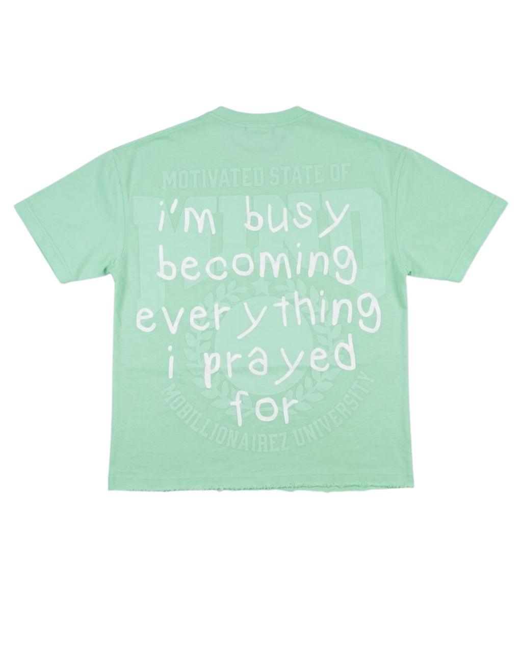 Mobillionairez "Busy Praying" T-Shirt - Mint (Unisex)