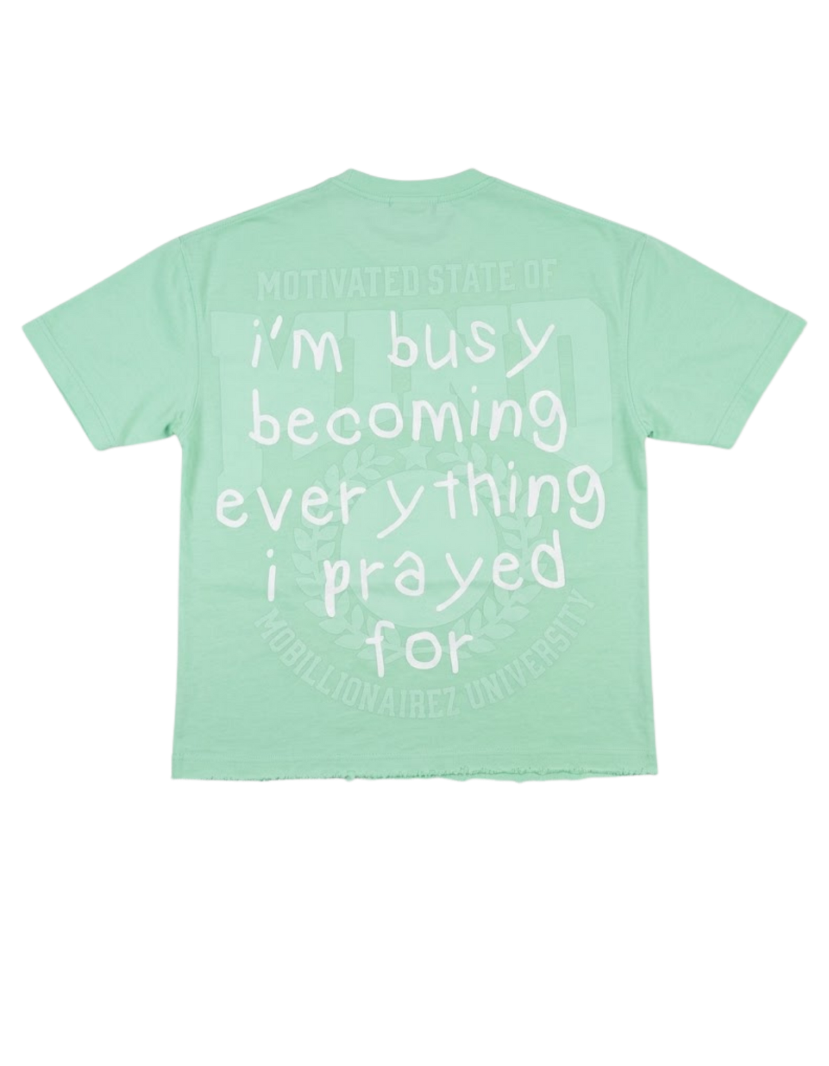Mobillionairez "Busy Praying" T-Shirt - Mint (Unisex)