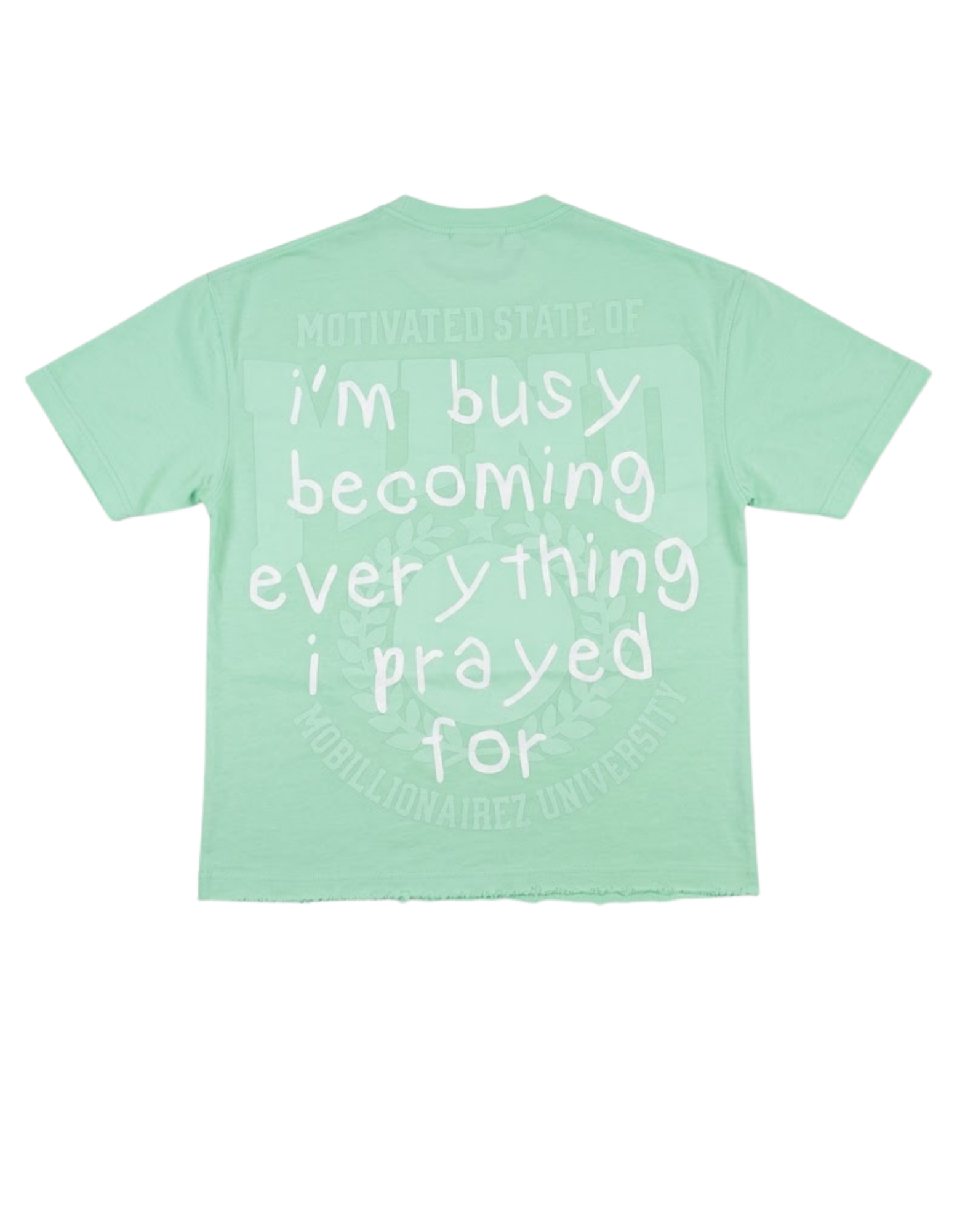 Mobillionairez "Busy Praying" T-Shirt - Mint (Unisex)