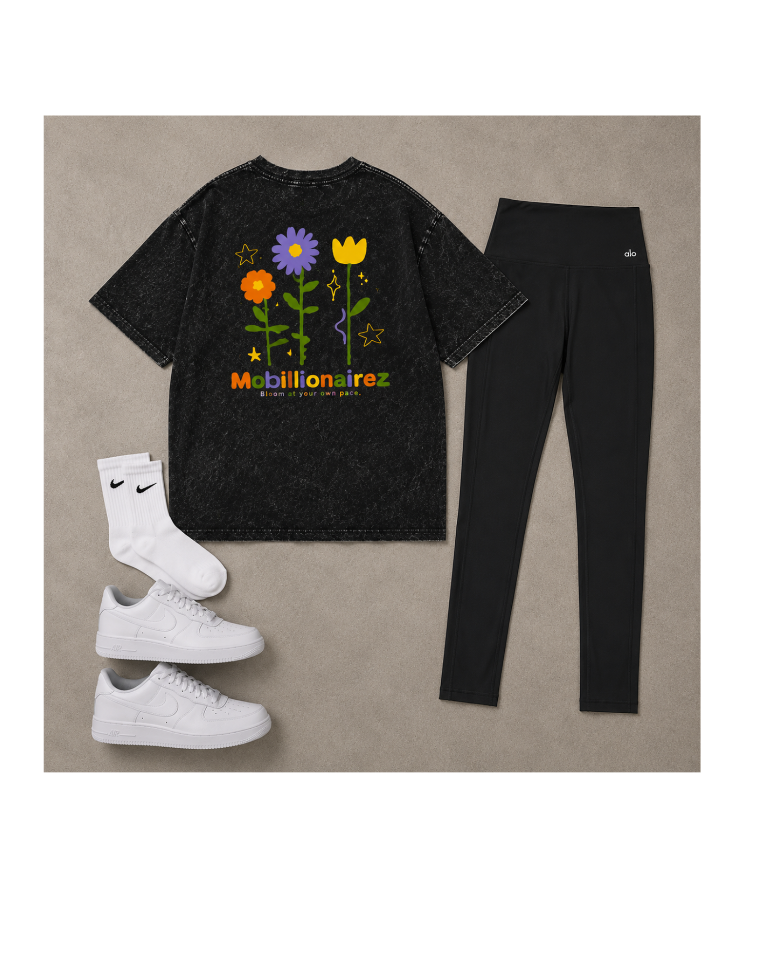 Mobillionairez "The Bloom" T-Shirt - Black (Unisex)