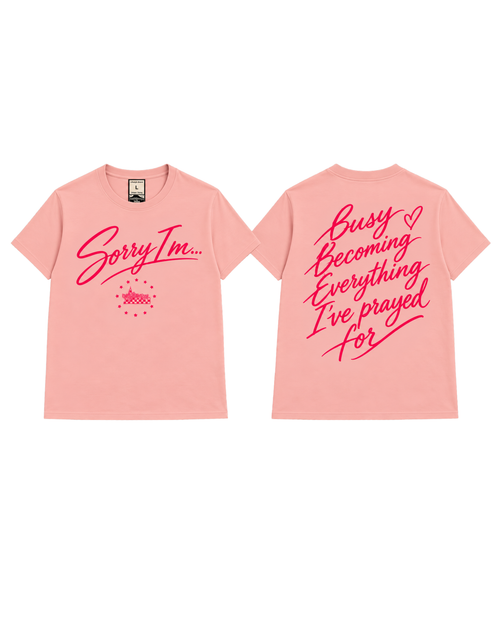 Mobillionairez "Busy Becoming" T-Shirt - Pink (Unisex)
