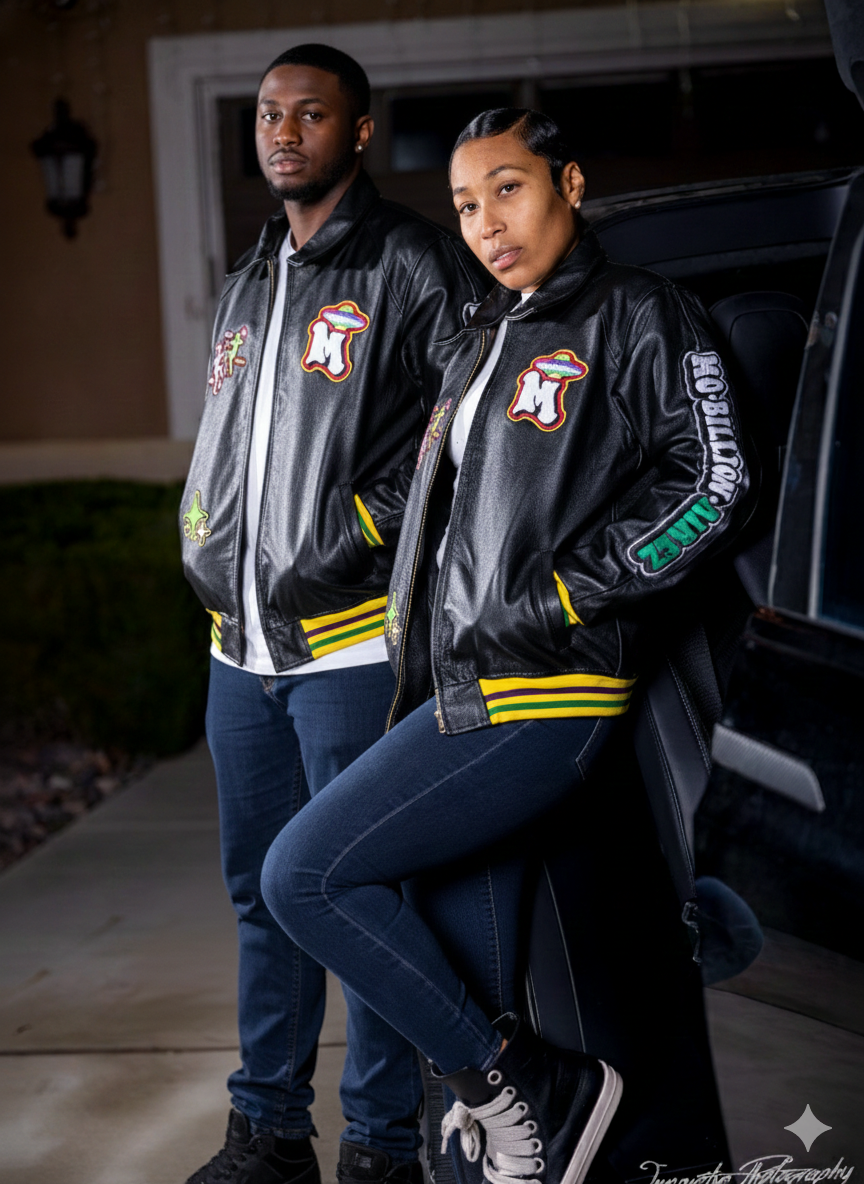 Premium Mobillionairez Mardi Gras Varsity Jacket - Unisex