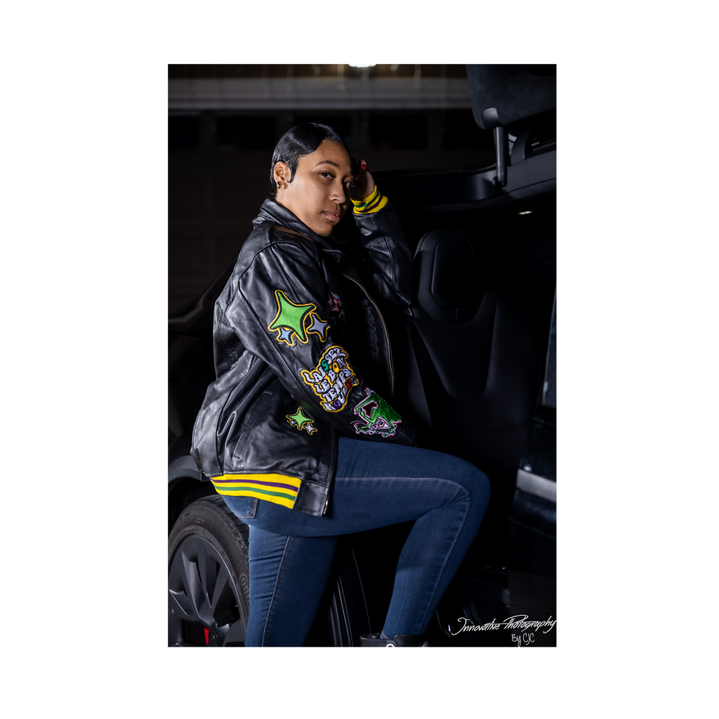 Premium Mobillionairez Mardi Gras Varsity Jacket - Unisex
