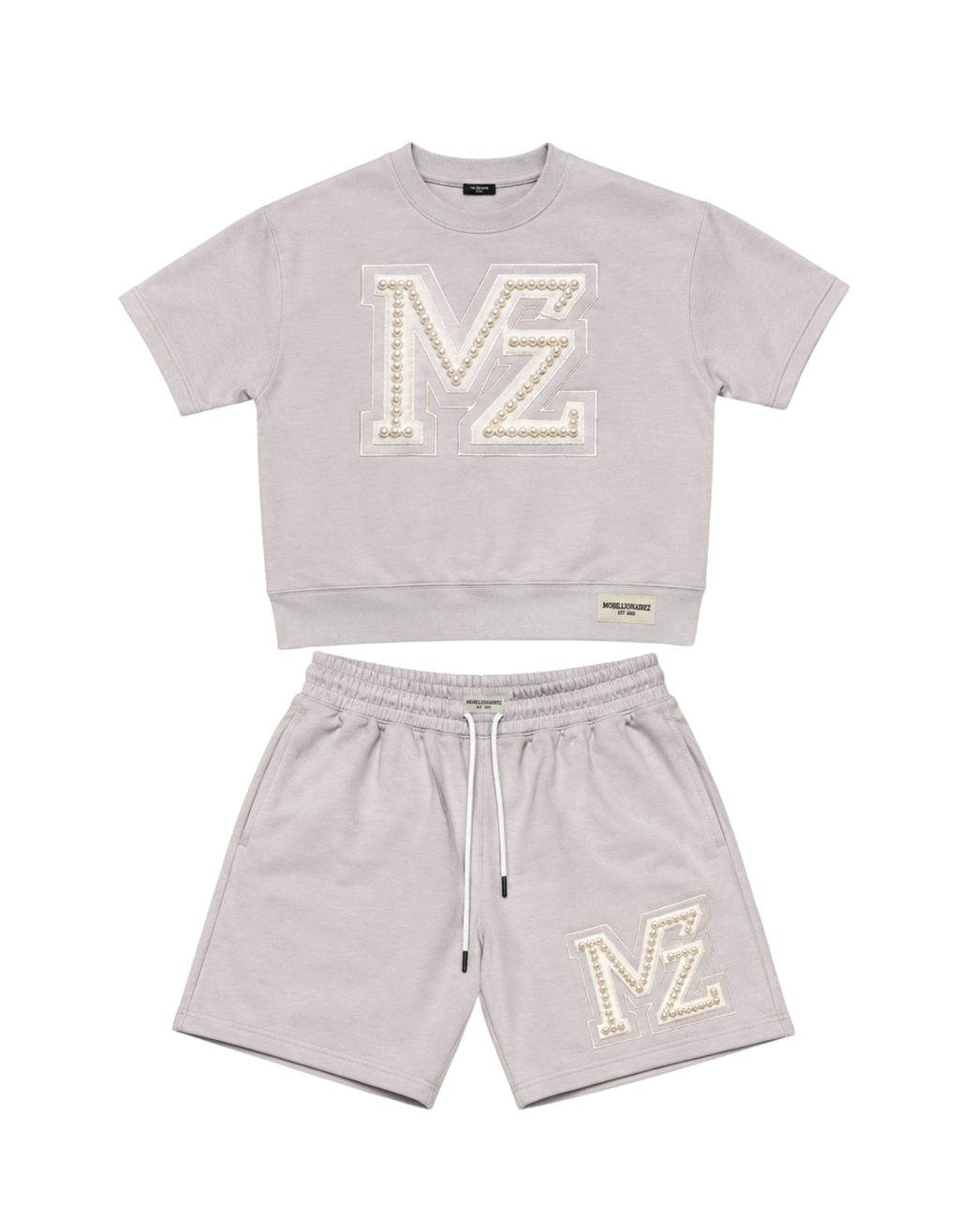 Mobillionairez "Pearl State of Mind" Cool Grey Set - Black (Unisex)