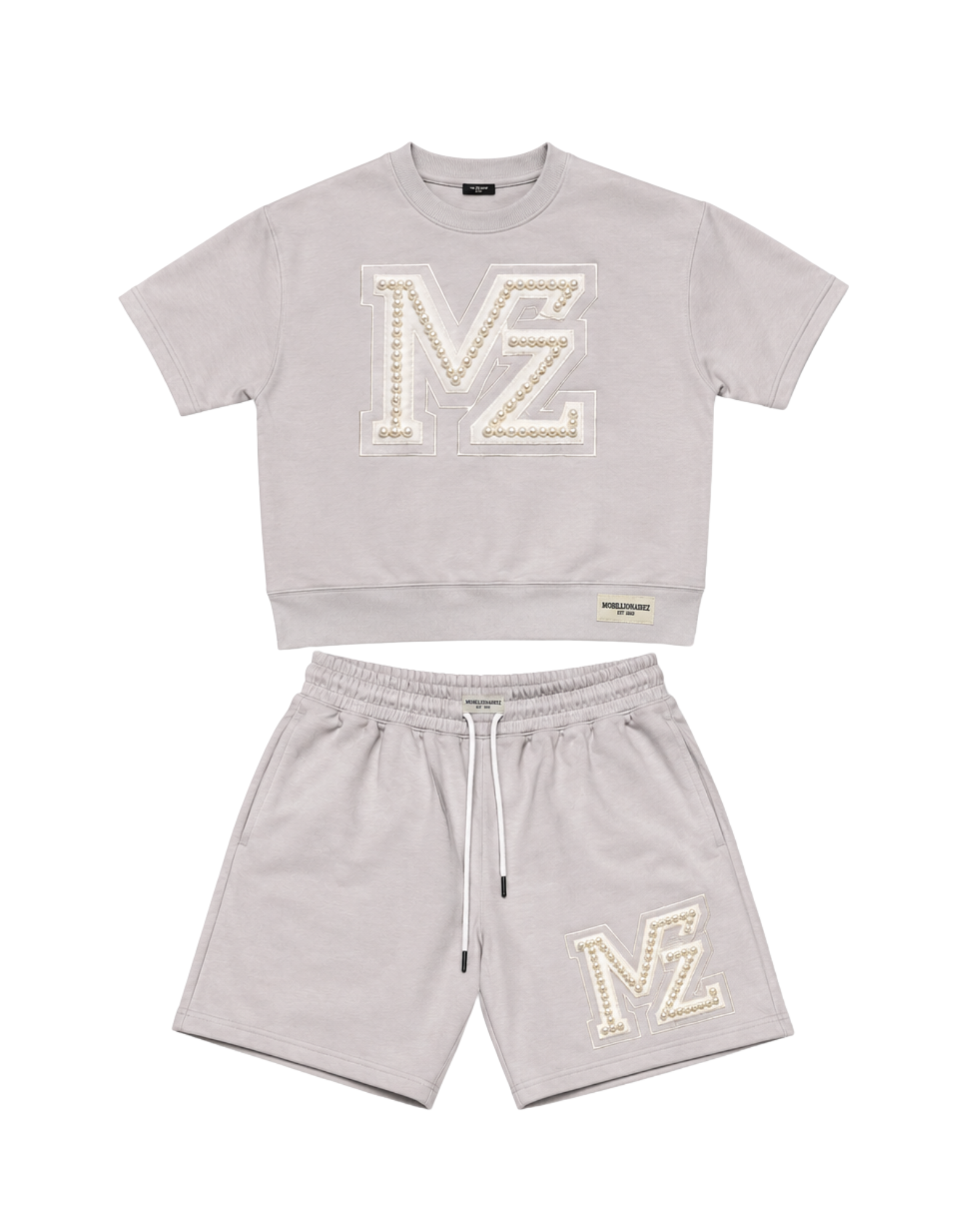 Mobillionairez "Pearl State of Mind" Cool Grey Set - Black (Unisex)