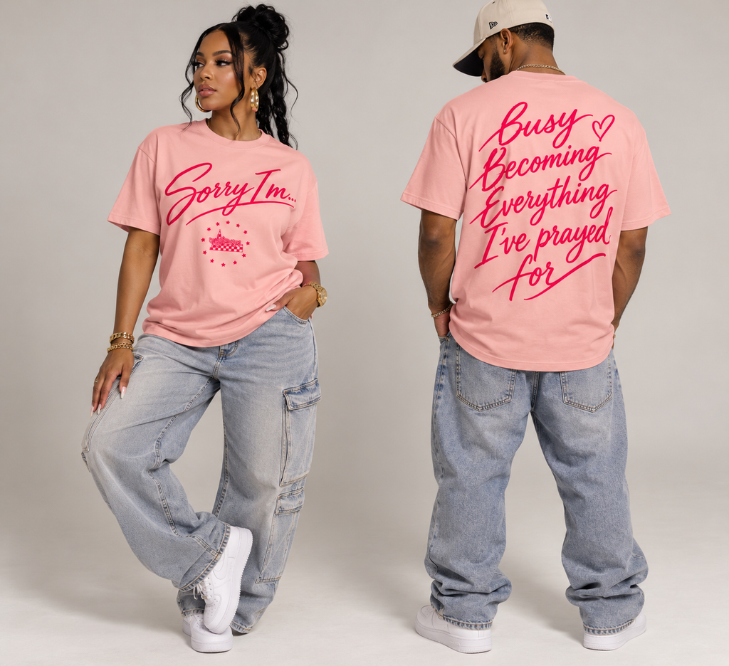 Mobillionairez "Busy Becoming" T-Shirt - Pink (Unisex)