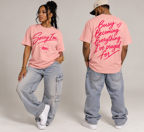 Mobillionairez "Busy Becoming" T-Shirt - Pink (Unisex)