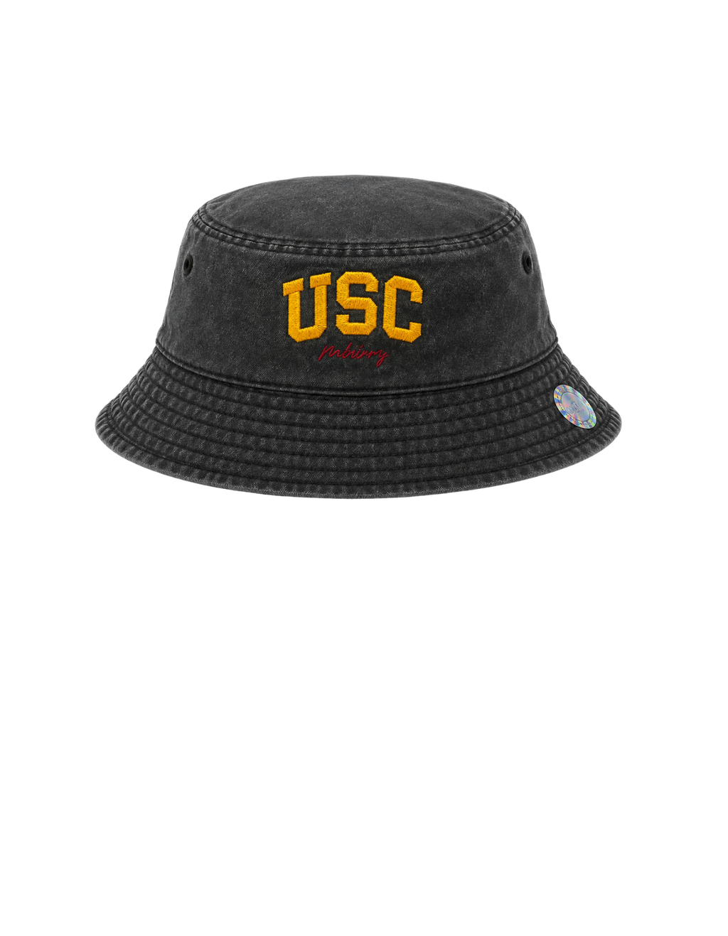 USC x Mobillionairez Vintage Wash Bucket Hat - Black (One Size Fits Most)