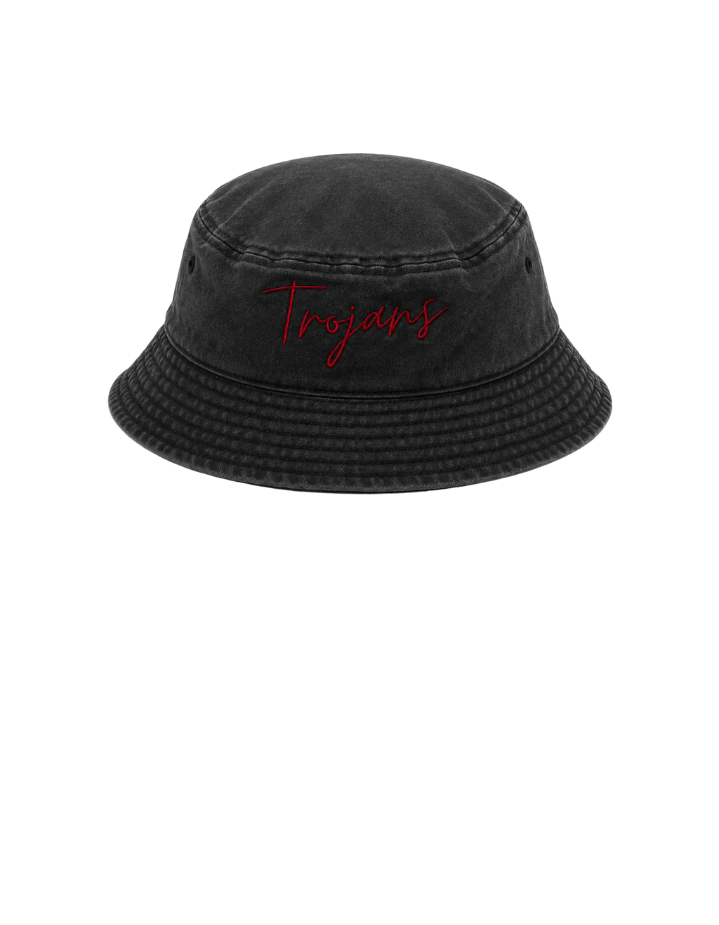 USC x Mobillionairez Vintage Wash Bucket Hat - Black (One Size Fits Most)