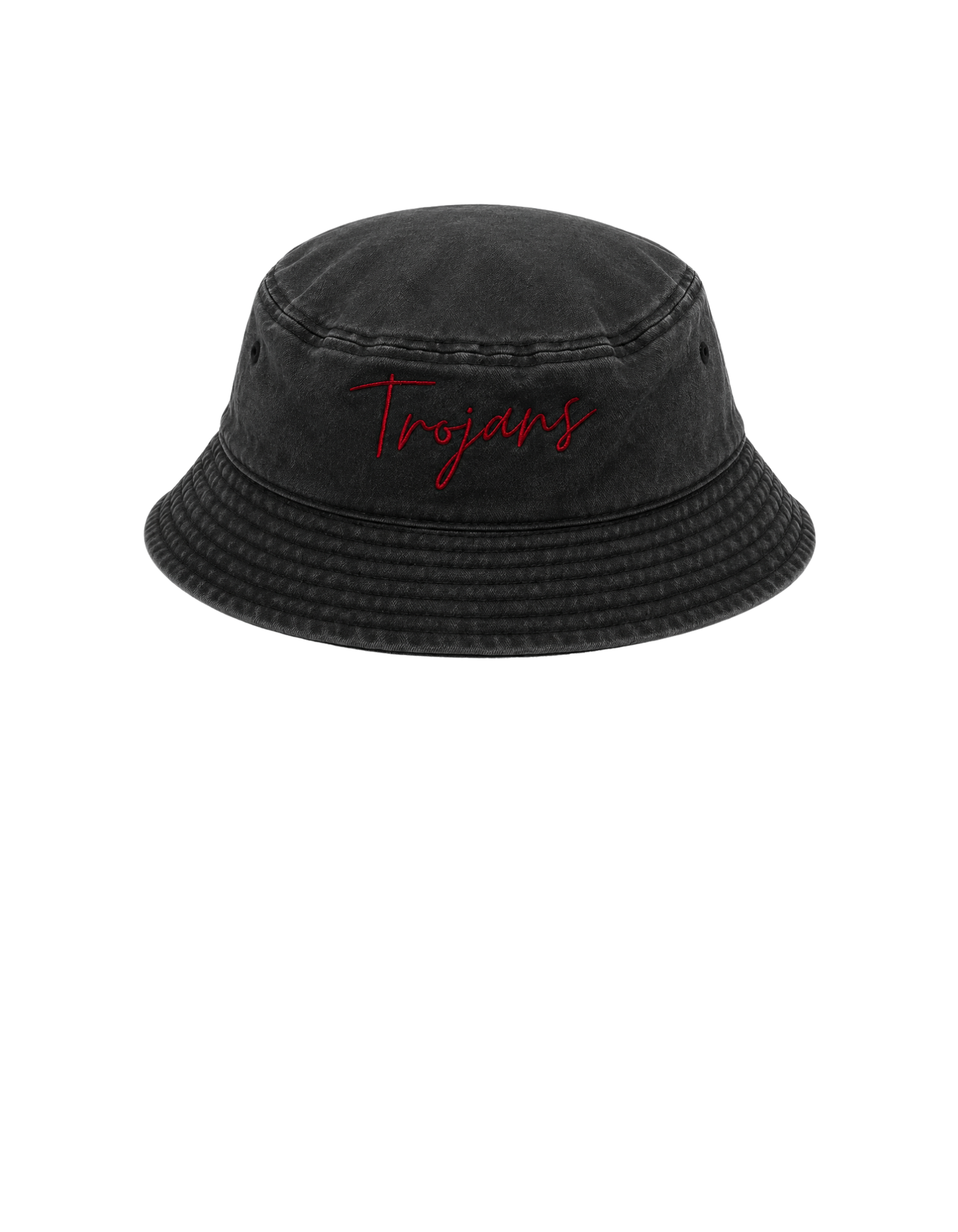 USC x Mobillionairez Vintage Wash Bucket Hat - Black (One Size Fits Most)