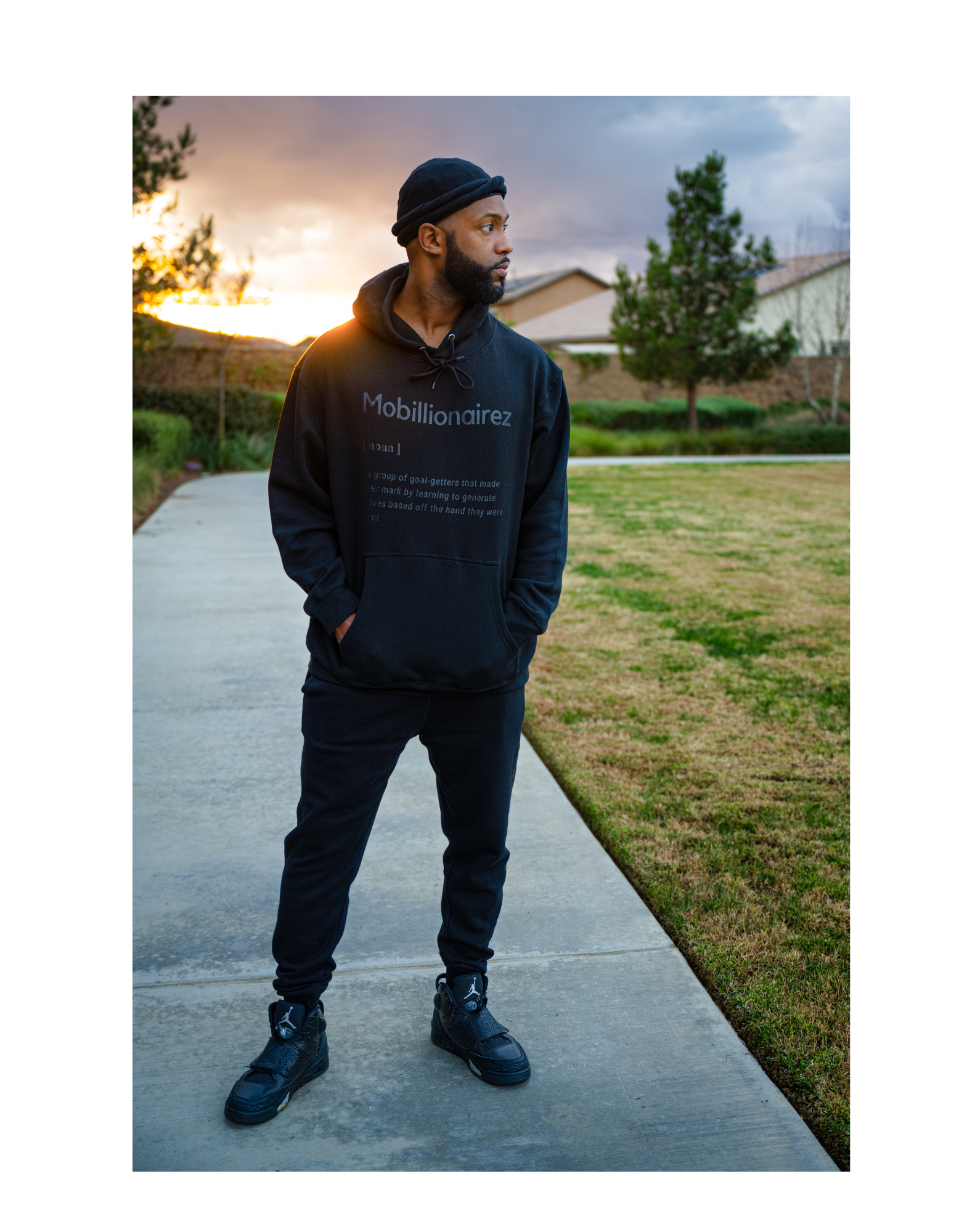Mobillionairez "Black Out Definition" Hoodie - Black on Black